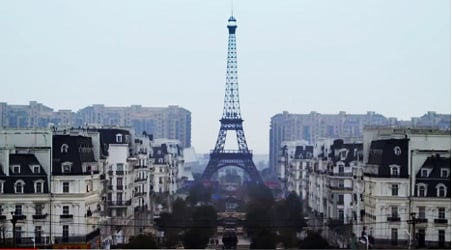 VIDEO: Chinese not so smitten by fake Paris