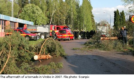 Tornadoes and floods strike across Sweden