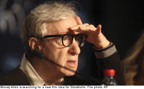 Woody Allen 'needs a story' for Stockholm film