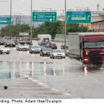 Gothenburg traffic hit by severe downpour