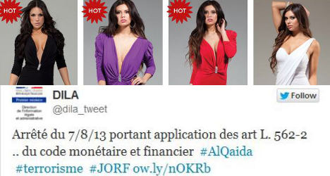 PM’s Al Qaeda tweet links to sexy lingerie site