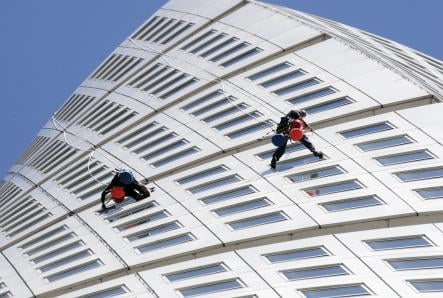 Workers on the building can't be afraid of heightsPhoto: Johan Nilsson/Scanpix