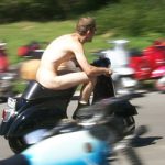 Cops catch naked ‘sleazy rider’ after 25km chase