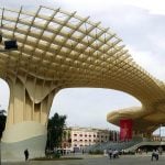 Metropol Parasol (Seville): The creators of this mushroom-shaped parasol, situated in the old quarter of the Andalusian capital, claim it is the biggest wooden structure in the world. It took six years to complete and was €36 million over budget (€86 million when finalized in 2011).Photo: Josemaria/Flickr