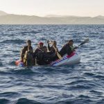 Patera: A makeshift boat or dinghy often associated with those used by immigrants trying to enter Europe illegally. "Hoy llegaron 50 inmigrantes en patera a Canarias", (50 would-be immigrants reached the Canaries by boat today).Photo: Marcos Moreno/AFP