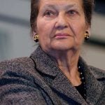 <strong>6. SIMONE VEIL.</strong> The oldest in the Top 10, 86-year-old Veil is a towering figure in French politics. Best-known for legalizing abortion as health minister in 1975, she also made it easier for women to get contraceptives, and was the first female President of the European Parliament. 
Coming from a Jewish family, Veil was sent to Auschwitz-Birkenau concentration camp in 1944, before being moved on to Bergen-Belsen.
Veil moves up one place from seventh in last December’s list.
Photo: Marie-Lan Nguyen