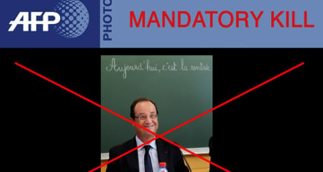 Agency 'kills' unflattering photo of Hollande