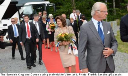 Sweden's King Karl XVI Gustaf and Queen Silvia