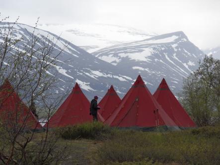 Camping at the foot of KebnekaisePhoto: Fredrik Broman/imagebank.sweden.se