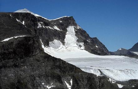 Kebnekaise in northern Sweden is the highest mountain in Sweden. The glacier which covers the southern peak is shrinking and therefore the summit is not as high as earlier. The top is traditionally said to be 2,111 metres high.Photo: Wikipedia