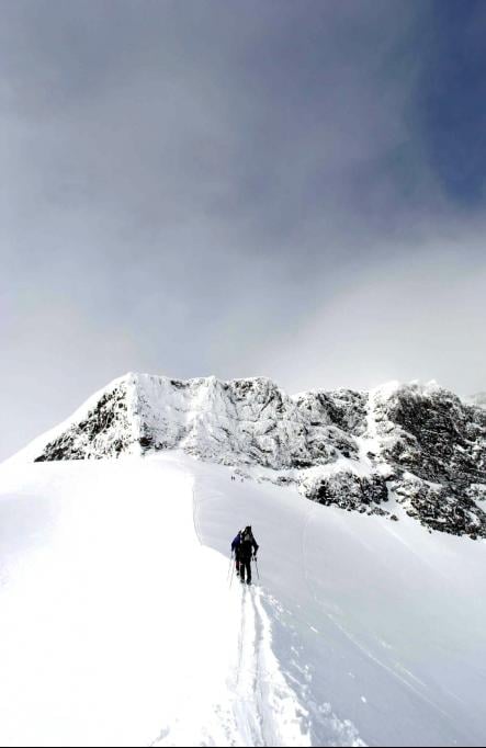 A climber approaches one of Kebnekaise's many peaksPhoto: Staffan Löwstedt/Scanpix