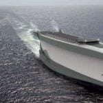 The cargo ship whose hull is a giant sail
