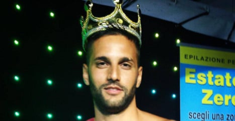 Ex-footballer crowned Mr Gay Italia
