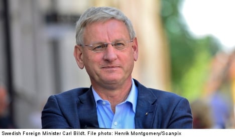 Bildt slams Russia’s ‘economic warfare’