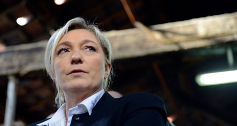 Le Pen bars candidate over Israeli flag image