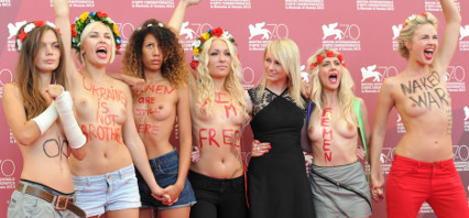 Topless activists steal the show in Venice