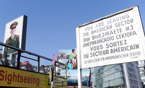 'I stole Berlin's original Checkpoint Charlie sign'