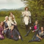 Timeless femininity: Everyday glamour set in the lush rolling hills of the British countryside defines Marks and Spencer’s ultra feminine Per Una range, with soft tailoring and a contrasting mix of bright and muted colours.Photo: Annie Leibovitz for Marks & Spencer