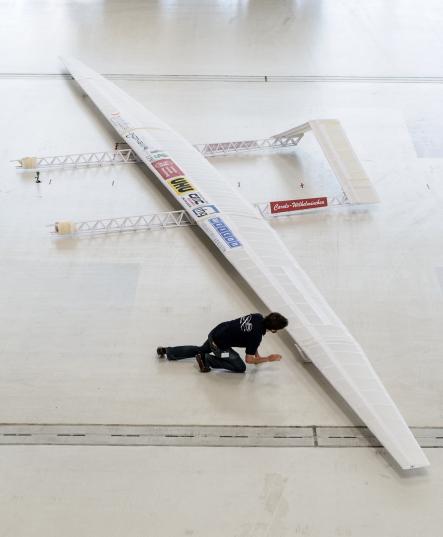 World’s biggest paper aeroplane takes flight