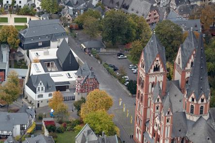 A view of the cathedral and bishop's residence from above.Photo: DPA