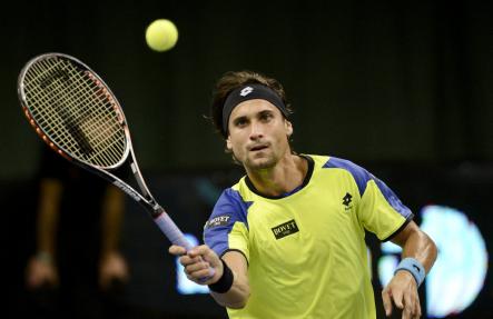 Top-seed player David Ferrer of Spain lost in the singles tournament final to seventh-seed Dimitrov.Photo: Jonathan Nackstrand/Scanpix