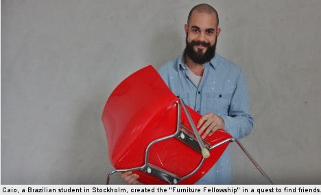Man builds Ikea wares to find friends in Sweden