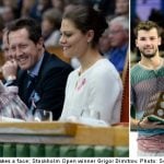 GALLERY: Dimitrov and Princess Estelle wow Stockholm Open crowd