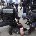 Activists clash with riot police at French bullfight