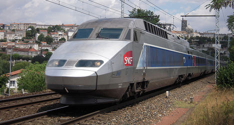 Car plunges into path of speeding French train
