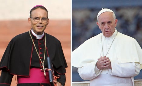 ‘Bling bishop’ meets with Pope for crisis talks
