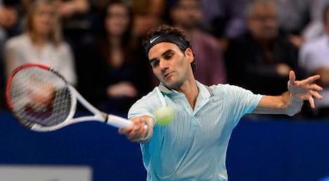 Federer wins Swiss Indoors opening round