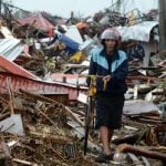 ‘The typhoon has left the island with nothing’