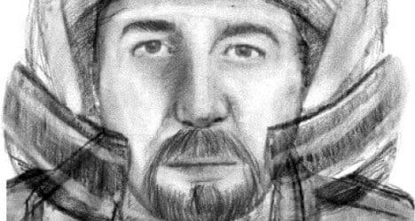 French police release sketch of motorcyclist