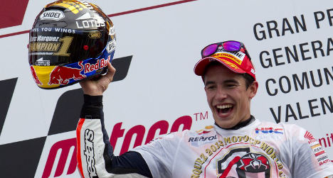 Youngest ever: Márquez crowned MotoGP champ