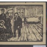 Munch's 1915 work "Sorrowful Visit."Photo: DPA / Staatsanwaltschaft Augsburg