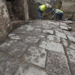 The sandstone floor dates at least back to 1590.Photo: Leif R Jansson/TT