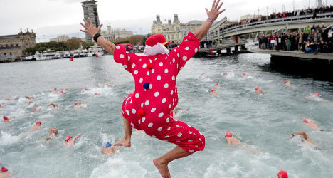 Pic of the day: Christmas swim race in Barcelona