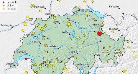 Sargans shaken by 3.6 magnitude earthquake