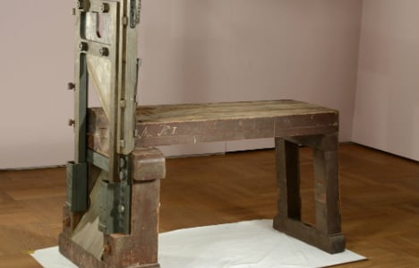 Guillotine used for anti-Nazi siblings turns up