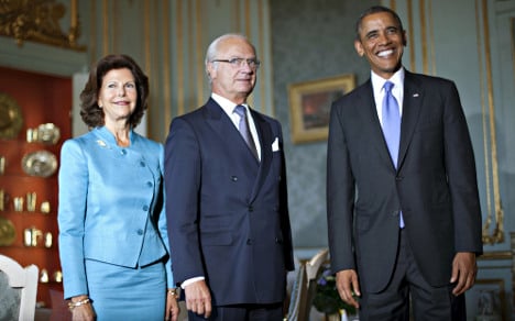 Obama Sweden visit set to Nazi anthem