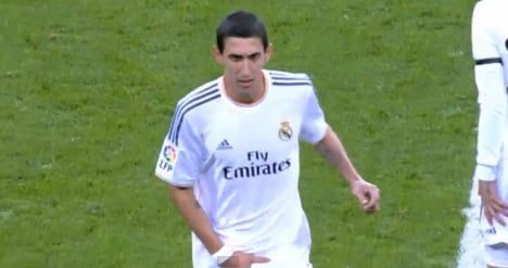 Real Madrid probe Di Maria's 'rude' gesture