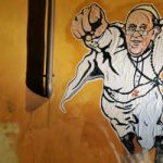 Vatican tweets graffiti of hero Pope Francis