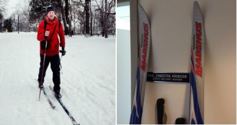 Norwegian skis to work in New York