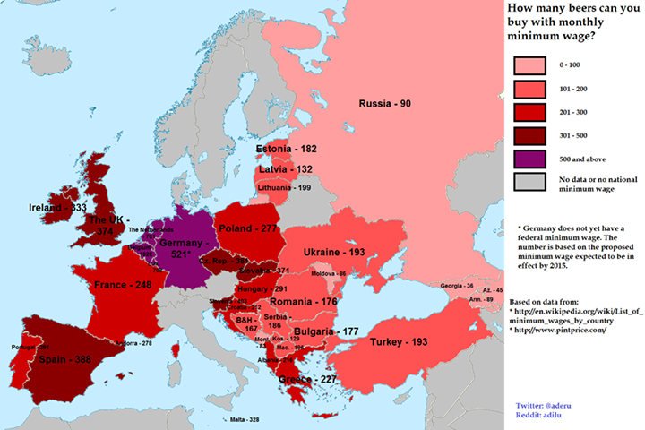 European Beer Map Index
