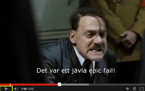 'Hitler furious' at Swedish minister's satire mishap