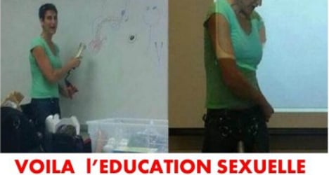 Explicit French 'sex ed' class photos were fake