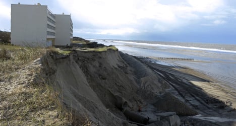VIDEO: French coastline washed away in storms