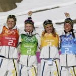 Sweden win first gold after dramatic ski race