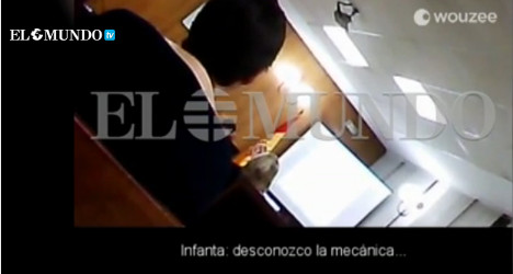Spain probes hidden-cam film of princess in court