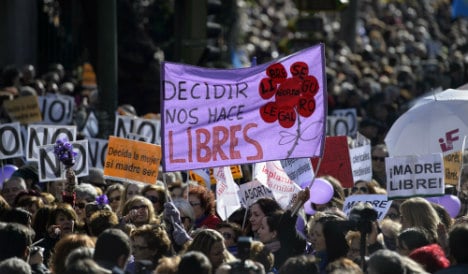 Thousands join Madrid abortion-rights rally